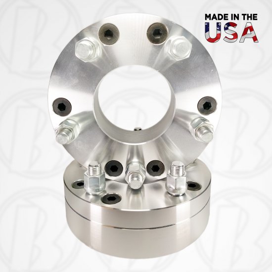 6 Lug x 5.5" to 5 Lug x 5.5" Wheel Adapters / 2" Spacers - Click Image to Close