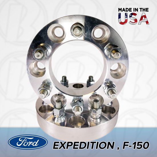 6x135 Ford To 6x135 Wheel Adapters / 1" Spacers - Click Image to Close