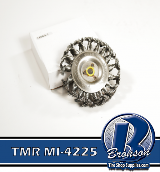TMR MI-4225 4' TWISTED WIRE BRUSH 3/8' CENTER HOLE 20,000 RPM - Click Image to Close