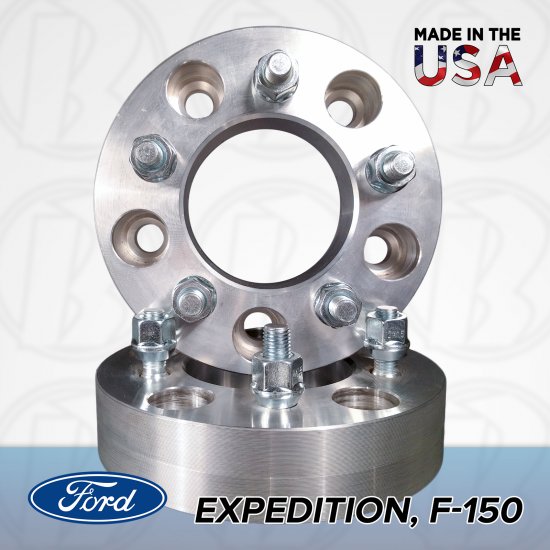 5x135 Ford To 5x4.5 Wheel Adapters / 1" Spacers - Click Image to Close