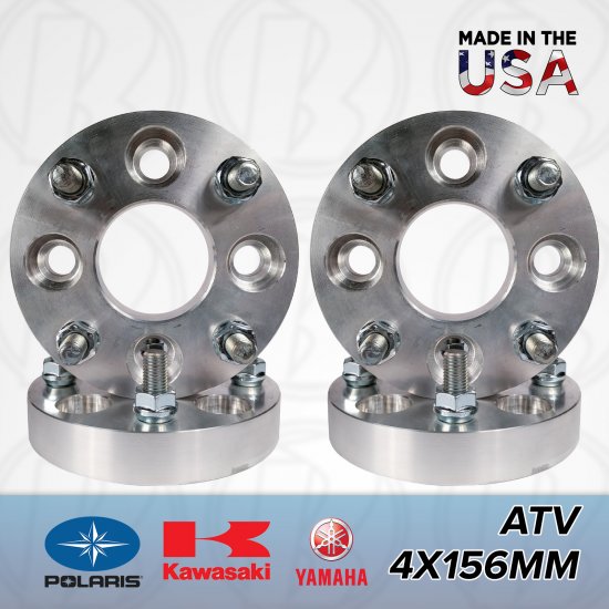 4x156 Polaris to 4x137 Wheel Adapters/Spacers 1.25" Thick - Click Image to Close
