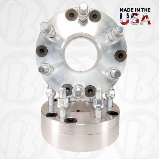 5 Lug x 4.5" to 6 Lug x 5.5" Wheel Adapters / 2" Spacers - Click Image to Close