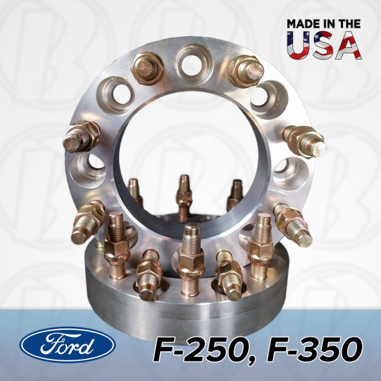 8x170 2" Ford Wheel Spacers - Click Image to Close