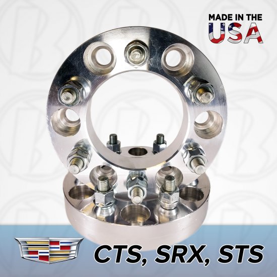 6x115 Cadillac To 6x5.5 Wheel Adapters / 1" Spacers - Click Image to Close