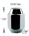 1-Pc Acorn 12mm 1.25 R.H. Lug Nut