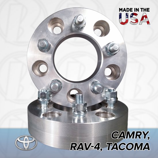 5x4.5 Toyota To 5x5 Wheel Adapters / 1" Spacers - Click Image to Close