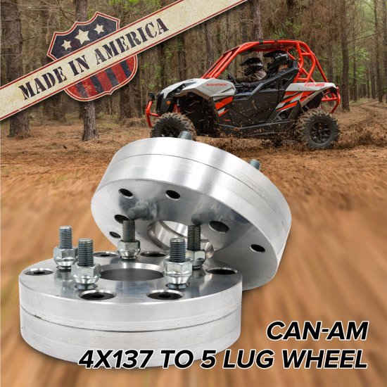 4x137 - 5x4.5 (4 Lug Vehicle to 5 Lug Wheel) | Adapters / 1.75" Spacers - Click Image to Close