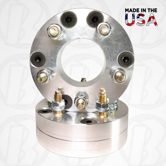 4 Lug x 100mm to 5 Lug x 4.5" Wheel Adapters / 2" Spacers - Click Image to Close