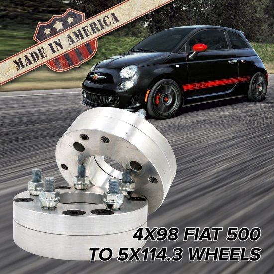4x98 - 5x4.5 (4 Lug Vehicle to 5 Lug Wheel) | Adapters / 1.75" Spacers - Click Image to Close