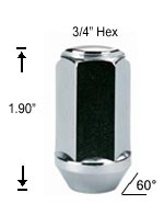 XL Bulge 9/16 R.H. Lug Nut