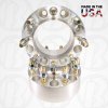 8x6.5 2" Steel Ring Hub Centric Spacers | CB 124.9 | 1/2 studs