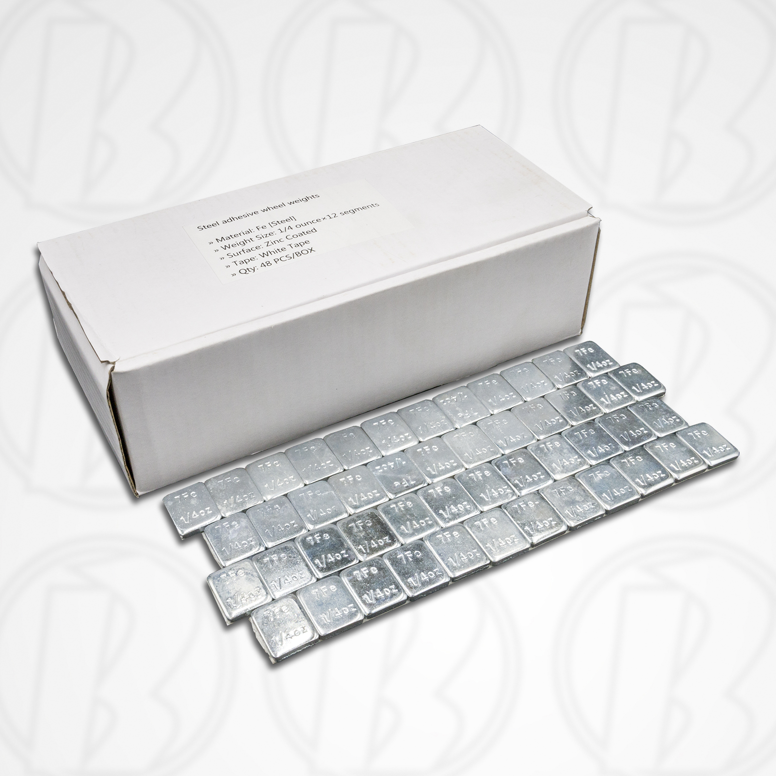 thumbnail interactive-video image 1 of Zinc Coated Adhesive Wheel Weights – 2 Box Set (0.25 Oz & 0.50 Oz) – C-HORSE 1 of 1